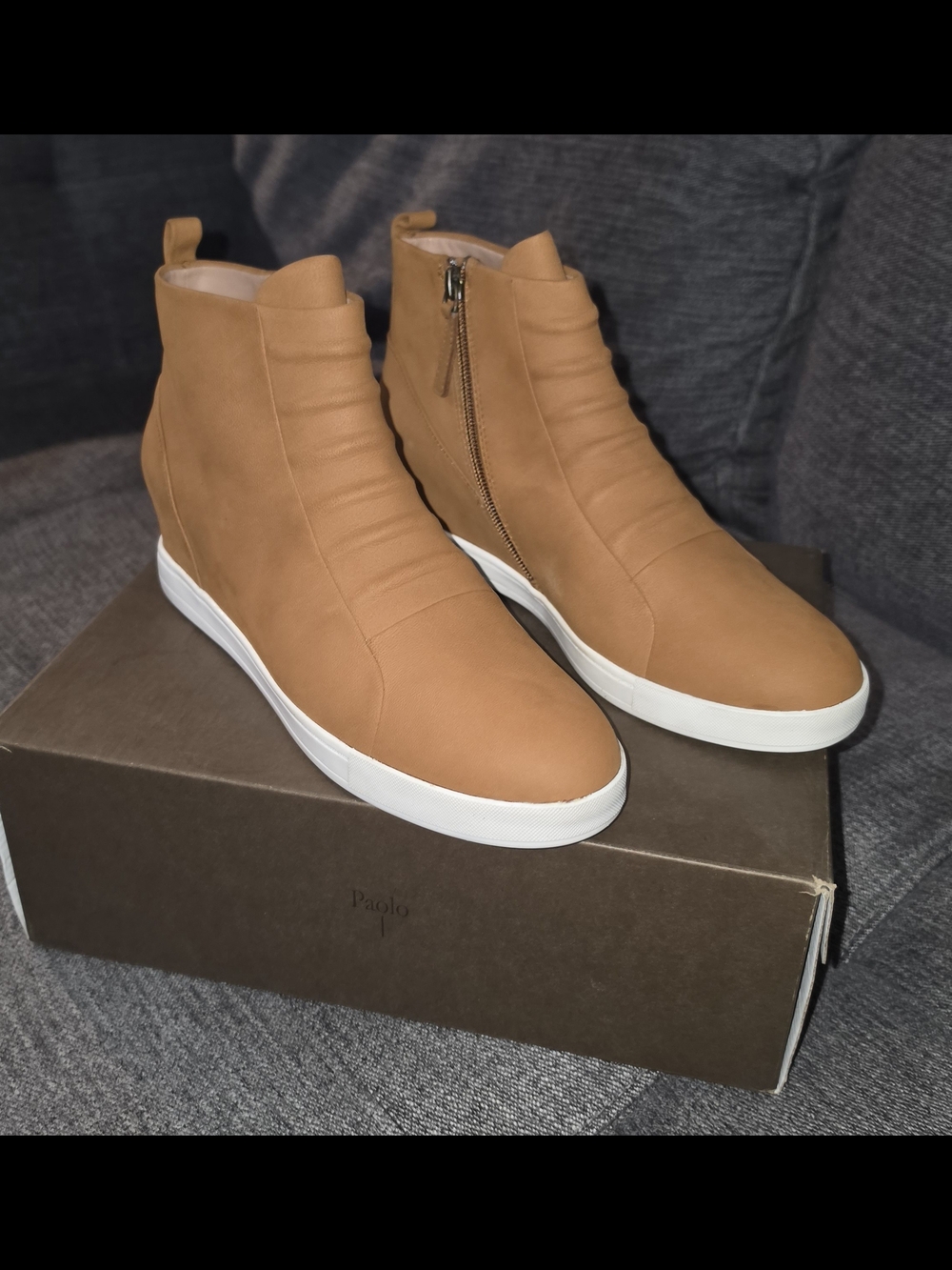 Linea Paola Nubuck Ankle Boots, Size 10 Women's